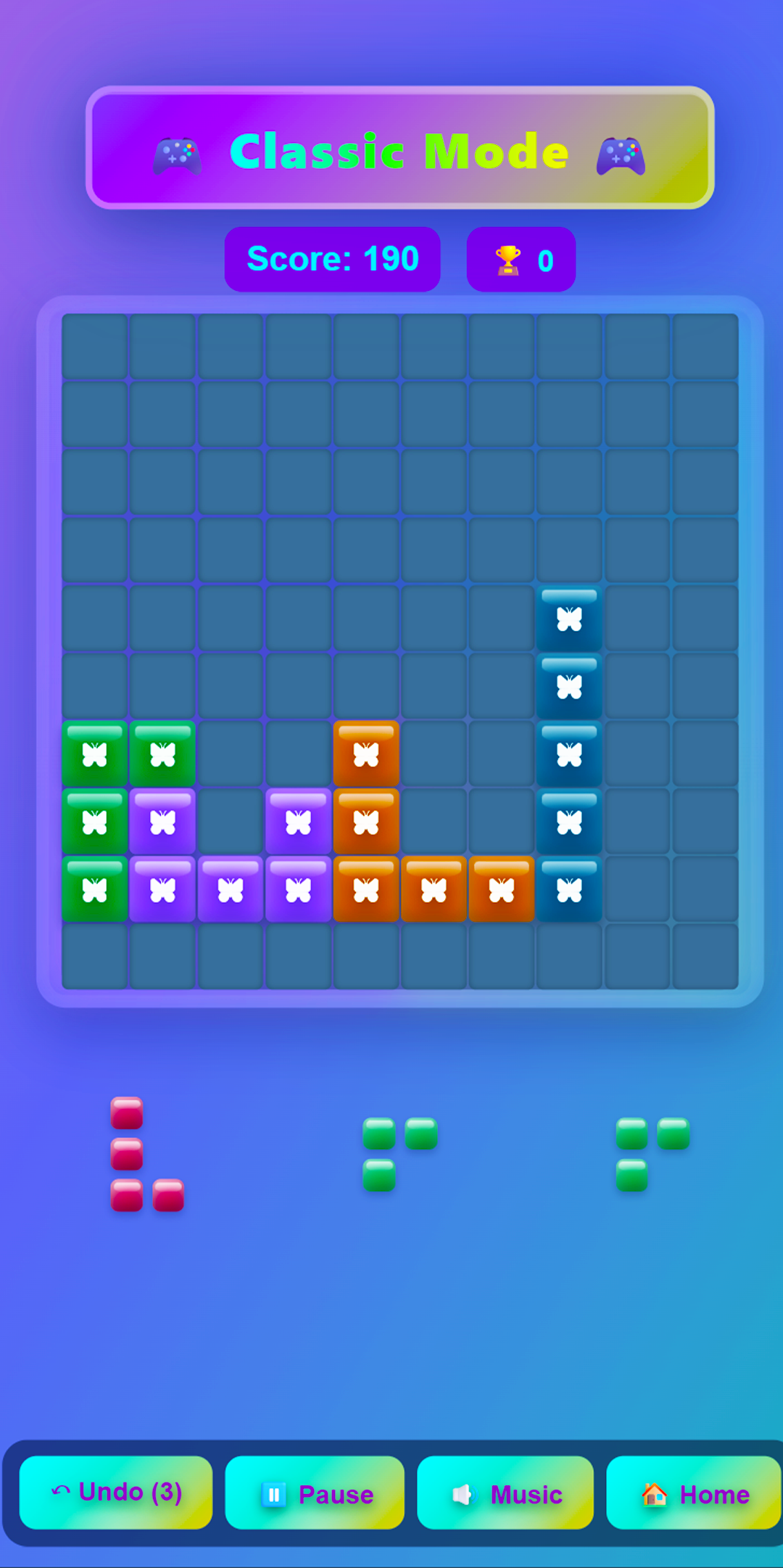 Block Puzzle Free Butterfly Screenshot 4